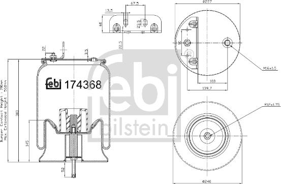 Febi Bilstein 174368 - Meh, pneumatski Ovjes www.molydon.hr