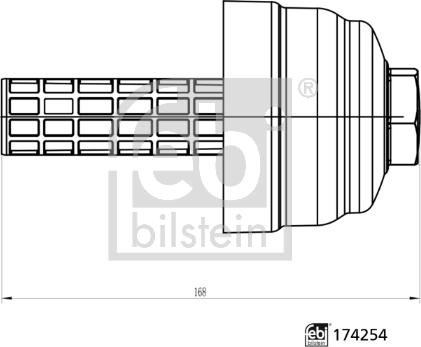 Febi Bilstein 174254 - Poklopac, Kučište filtera za ulje www.molydon.hr