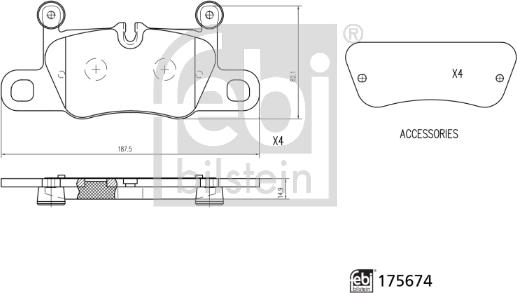 Febi Bilstein 175674 - Komplet Pločica, disk-kočnica www.molydon.hr