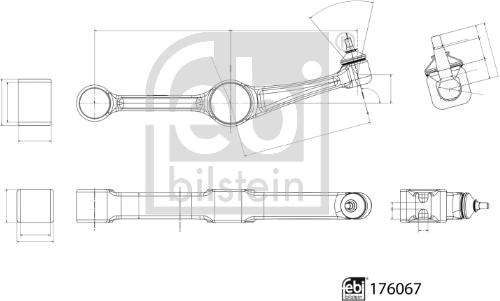 Febi Bilstein 176067 - Rame, Nezavisna poluga za ovjes kotača www.molydon.hr