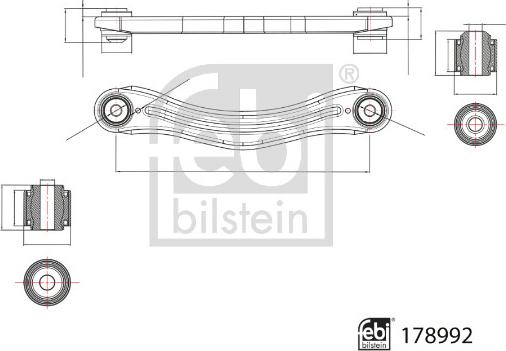 Febi Bilstein 178992 - Rame, Nezavisna poluga za ovjes kotača www.molydon.hr