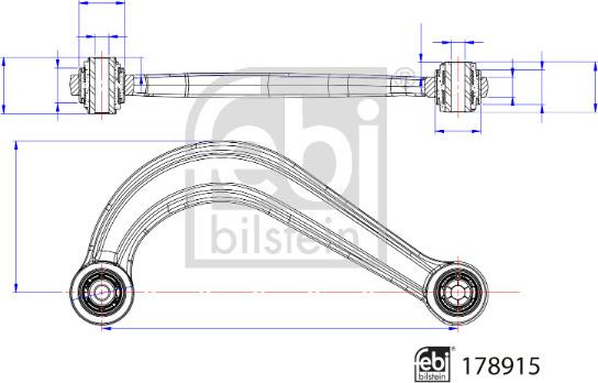 Febi Bilstein 178915 - Rame, Nezavisna poluga za ovjes kotača www.molydon.hr