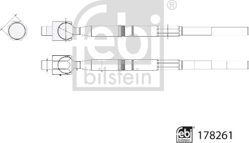 Febi Bilstein 178261 - Aksijalni zglob, poprecna spona www.molydon.hr