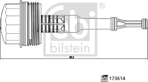 Febi Bilstein 173614 - Poklopac, Kučište filtera za ulje www.molydon.hr