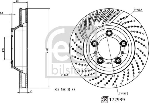 Febi Bilstein 172939 - Kočioni disk www.molydon.hr