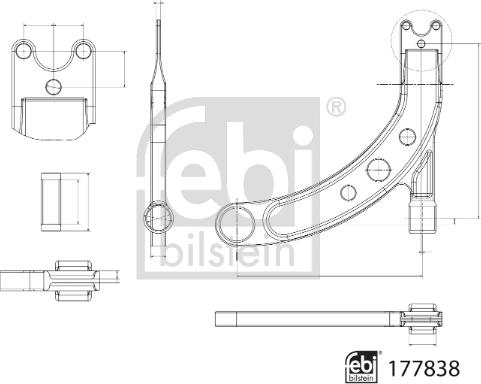 Febi Bilstein 177838 - Rame, Nezavisna poluga za ovjes kotača www.molydon.hr