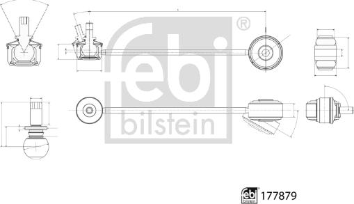 Febi Bilstein 177879 - Šipka/spona, stabilizator www.molydon.hr