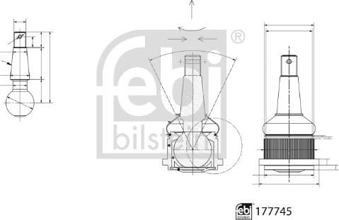 Febi Bilstein 177745 - Gornja/donja kugla www.molydon.hr