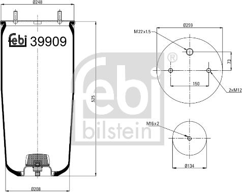 Febi Bilstein 39909 - Meh, pneumatski Ovjes www.molydon.hr