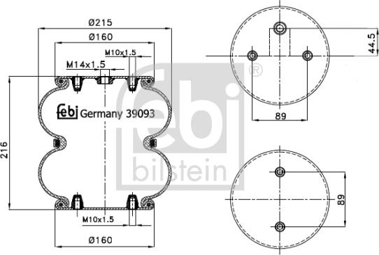 Febi Bilstein 39093 - Meh, pneumatski Ovjes www.molydon.hr