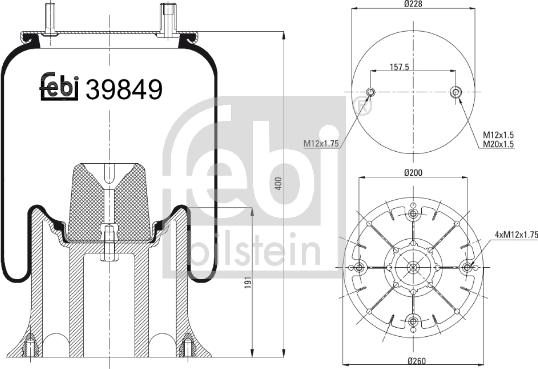 Febi Bilstein 39849 - Meh, pneumatski Ovjes www.molydon.hr