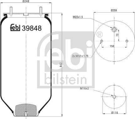 Febi Bilstein 39848 - Meh, pneumatski Ovjes www.molydon.hr