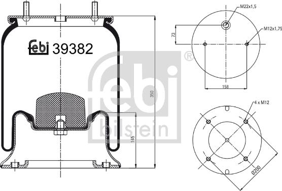 Febi Bilstein 39382 - Meh, pneumatski Ovjes www.molydon.hr