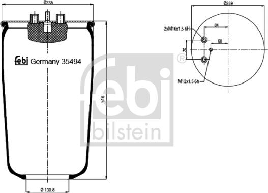 Febi Bilstein 35494 - Meh, pneumatski Ovjes www.molydon.hr