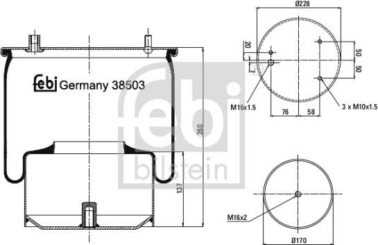 Febi Bilstein 38503 - Meh, pneumatski Ovjes www.molydon.hr