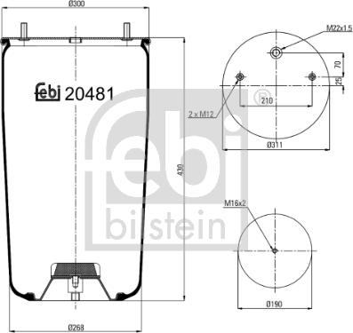 Febi Bilstein 20481 - Meh, pneumatski Ovjes www.molydon.hr