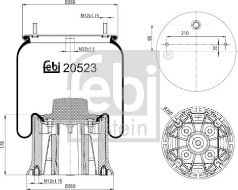 Febi Bilstein 20523 - Meh, pneumatski Ovjes www.molydon.hr