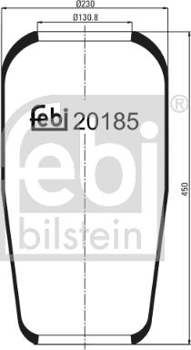 Febi Bilstein 20185 - Meh, pneumatski Ovjes www.molydon.hr