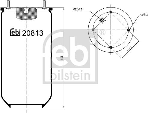 Febi Bilstein 20813 - Meh, pneumatski Ovjes www.molydon.hr