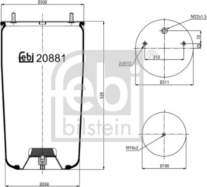 Febi Bilstein 20881 - Meh, pneumatski Ovjes www.molydon.hr