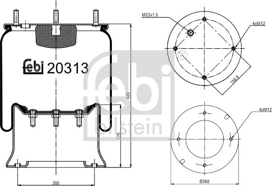 Febi Bilstein 20313 - Meh, pneumatski Ovjes www.molydon.hr