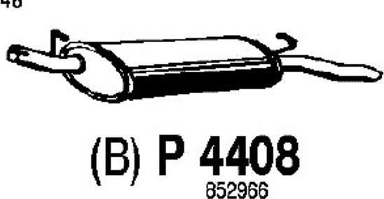 Fenno P4408 - Zadnji Ispušni lonac www.molydon.hr