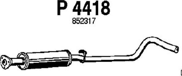 Fenno P4418 - Srednji Ispušni lonac www.molydon.hr