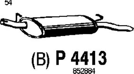 Fenno P4413 - Zadnji Ispušni lonac www.molydon.hr