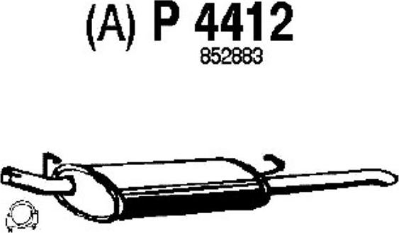 Fenno P4412 - Zadnji Ispušni lonac www.molydon.hr