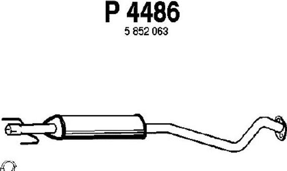 Fenno P4486 - Srednji Ispušni lonac www.molydon.hr