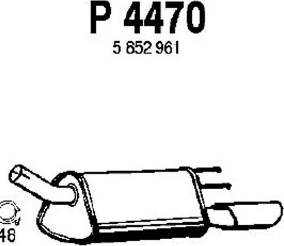 Fenno P4470 - Zadnji Ispušni lonac www.molydon.hr