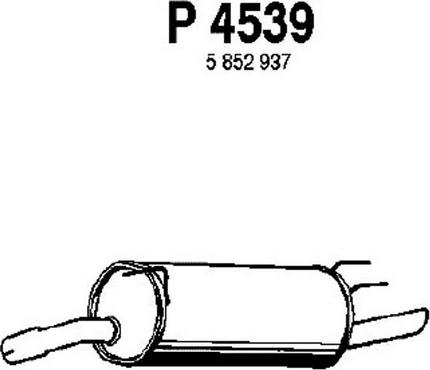 Fenno P4539 - Zadnji Ispušni lonac www.molydon.hr