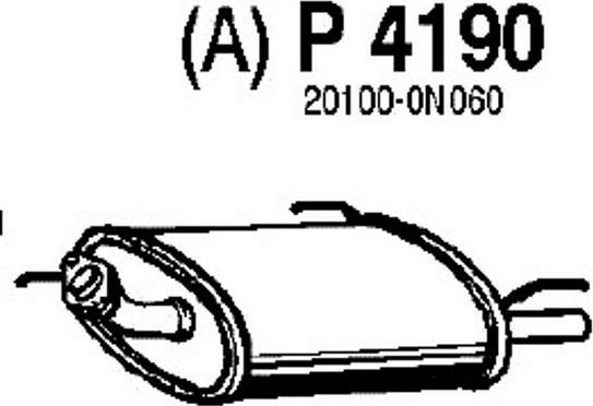 Fenno P4190 - Zadnji Ispušni lonac www.molydon.hr