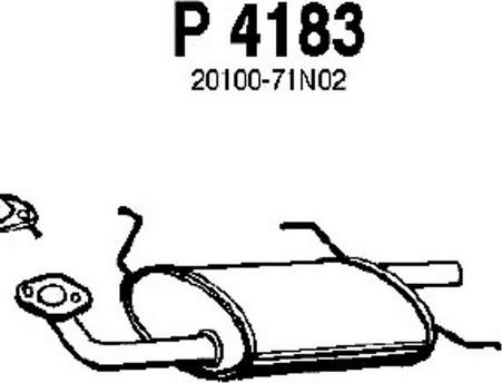 Fenno P4183 - Zadnji Ispušni lonac www.molydon.hr