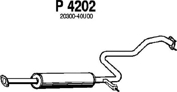 Fenno P4202 - Srednji Ispušni lonac www.molydon.hr