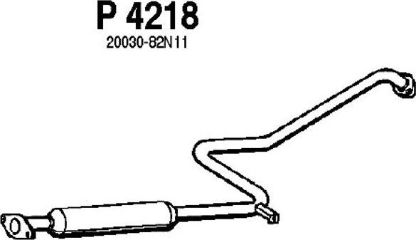 Fenno P4218 - Srednji Ispušni lonac www.molydon.hr