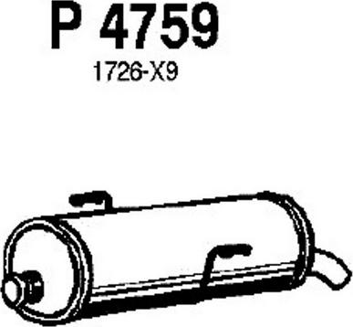 Fenno P4759 - Zadnji Ispušni lonac www.molydon.hr