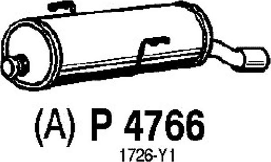 Fenno P4766 - Zadnji Ispušni lonac www.molydon.hr