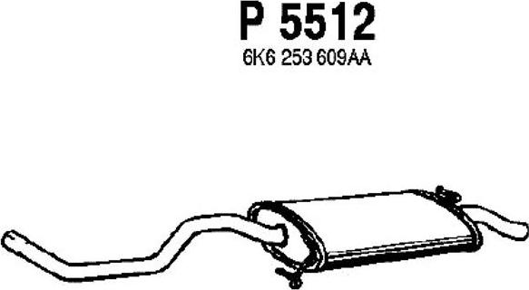 Fenno P5512 - Zadnji Ispušni lonac www.molydon.hr