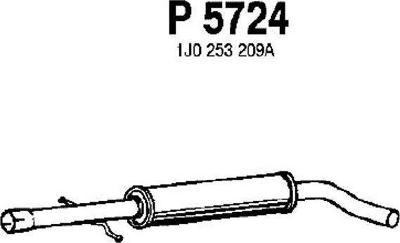 Fenno P5724 - Srednji Ispušni lonac www.molydon.hr