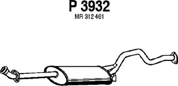 Fenno P3932 - Srednji Ispušni lonac www.molydon.hr