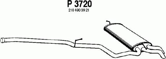 Fenno P3720 - Zadnji Ispušni lonac www.molydon.hr