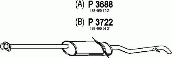 Fenno P3722 - Zadnji Ispušni lonac www.molydon.hr