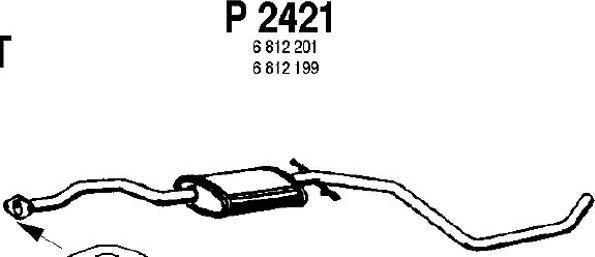 Fenno P2421 - Srednji Ispušni lonac www.molydon.hr