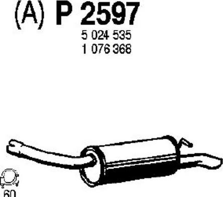 Fenno P2597 - Zadnji Ispušni lonac www.molydon.hr