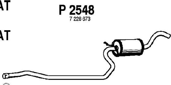 Fenno P2548 - Srednji Ispušni lonac www.molydon.hr