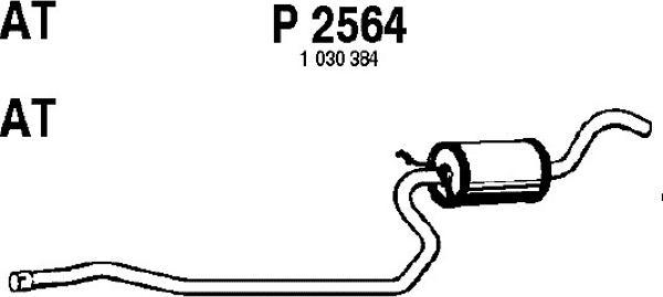 Fenno P2564 - Srednji Ispušni lonac www.molydon.hr