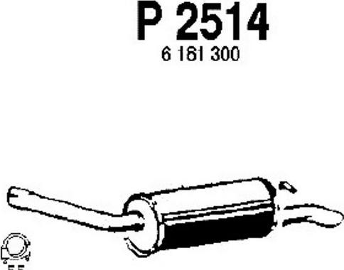 Fenno P2514 - Zadnji Ispušni lonac www.molydon.hr