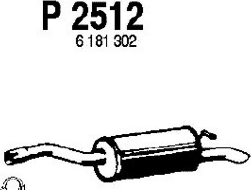 Fenno P2512 - Zadnji Ispušni lonac www.molydon.hr