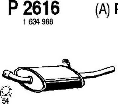 Fenno P2616 - Zadnji Ispušni lonac www.molydon.hr